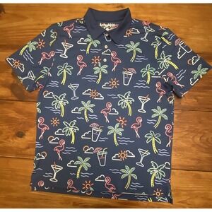 Chubbies Men's Polo The Neon Light Performance Men's M Beach Summer Tropical